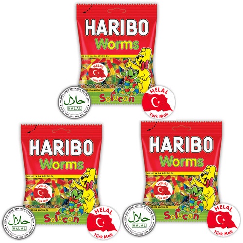 Kẹo dẻo Haribo Worms 100g